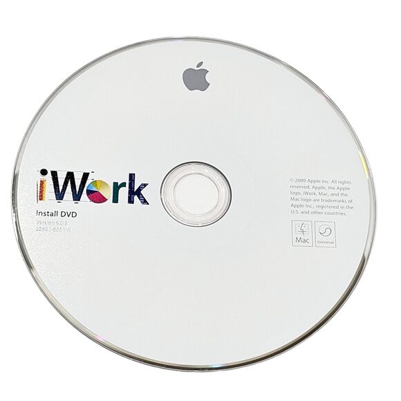 Vintage iWork Apple DVD - Version 9.0.3 - Includes Pages Keynote Numbers 2009 - Picture 2 of 11